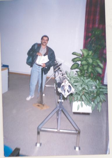 Prof. Mohamed Rami Mahmoud — Academic visit to a nuclear reactor facility, Sweden, 1997