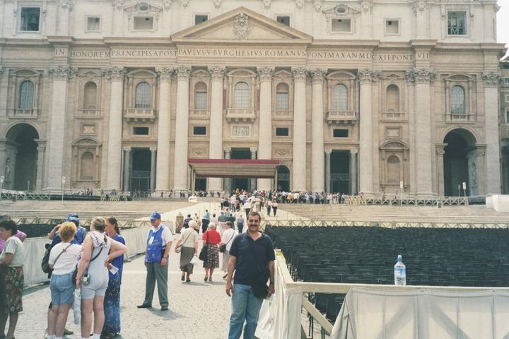 Prof. Mohamed Rami Mahmoud — Vatican visit, Vatican City, 2000