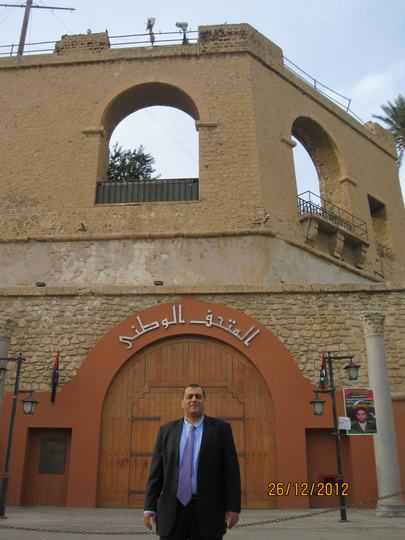 Prof. Mohamed Rami Mahmoud — National museum visit, Tripoli, Libya, 2012