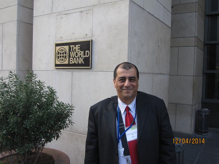 Prof. Mohamed Rami Mahmoud — World Bank engagement, Washington, United States, 2014