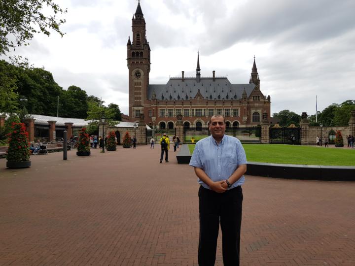 Prof. Mohamed Rami Mahmoud — Peace Palace and International Court visit, Netherlands, 15 June 2019